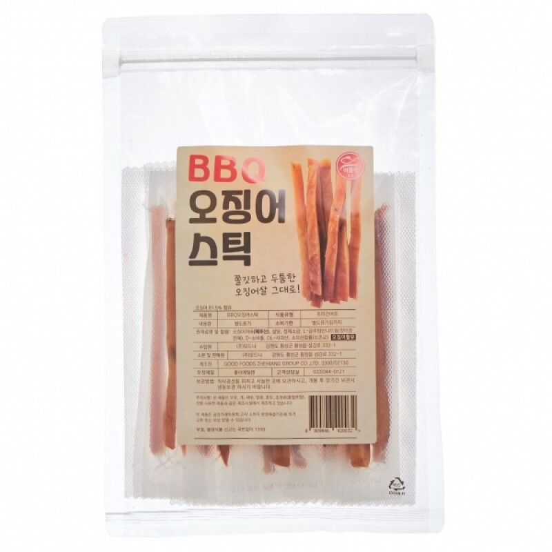 어물쩡건어마켓,BBQ 오징어 스틱 200g